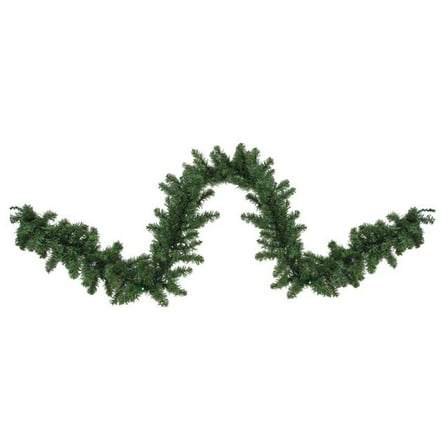 9 ft. x 10 in. B-O Pre-Lit LED Canadian Pine Artificial Christmas Garland with Timer - Multicolor Lights