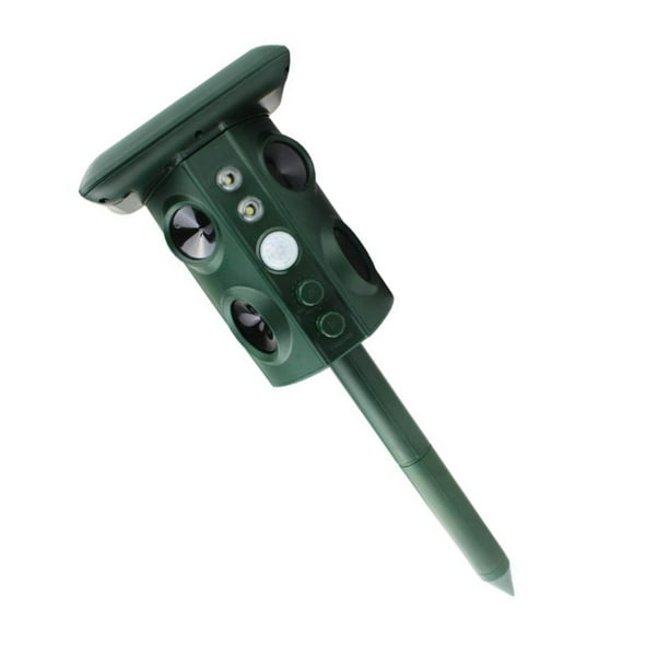 Injueey Repelente de animales ultrasónico para exteriores, ahuyentador de palomas con energía Solar, resistente al agua, para perros, gatos, ratones, Jardín y Patio Injueey HA005830-00B