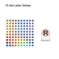 thumbnail image 2 of Uxcell Laser Capital Letter Stickers, Alphabet R Round Self-Adhesive Reflective Letter Stickers 10 Sheets(1000 Stickers), 2 of 7