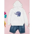 thumbnail image 3 of Elephant Spitting Water Hoodie Juniors -Image by Shutterstock,  Small, 3 of 4