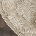 thumbnail image 5 of Nourison Easy Care 4' x Round Cream Modern Rug, 5 of 10