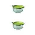 thumbnail image 2 of Bewildely Cesta de frutas resistente y duradera con función de almacenamiento Lavabo de verduras Cesta de drenaje Pino hialino verde verde pino hialino 2piezas, 2 of 6