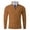 Brown, variant on Dolkfu Fall Sweaters for Men Quarter Zip Green Mock Neck Cable Knit Sweater Basic Slim Fit Men's Knitted Pullover L