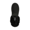thumbnail image 4 of LIFE STRIDE Womens Black Knit Traction Sole Buckle Accent Comfort Flurry Round Toe Wedge Slip On Booties 7 M, 4 of 4