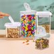 thumbnail image 2 of MGEZCOO - Juego de recipientes herméticos para almacenar alimentos: botes de plástico sin BPA con tapa, 4 piezas para organizar y almacenar alimentos en la despensa, ideales para cereales,, 2 of 6