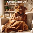 thumbnail image 3 of Sudadera portátil con capucha Mewaii Ultimate Sofdness Highland Cow, 3 of 9