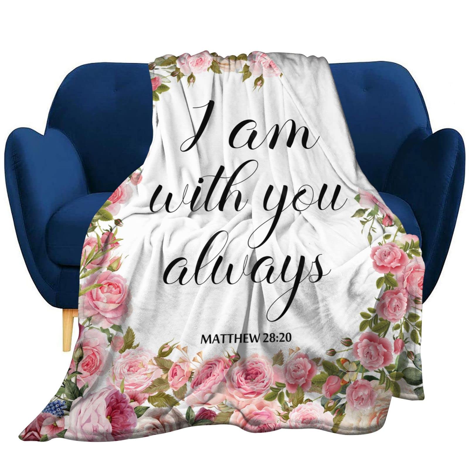 Christian Throw Blanket Religious Gifts Inspirational Fluffy Soft