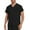 Black, variant on LSLJS Mens Scrub Top Stretch V-Neck Nursing Uniform Top, Soft Workwear Scrub Solid Top with 3 Pockets, S-2XL