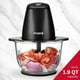 thumbnail image 3 of Holstein Housewares - Picador eléctrico de alimentos - 1.9 cuartos de galón, 8 tazas, negro, mini procesador de alimentos de alta potencia para picar, picar y mezclar, compacto y fácil de usar para, 3 of 5