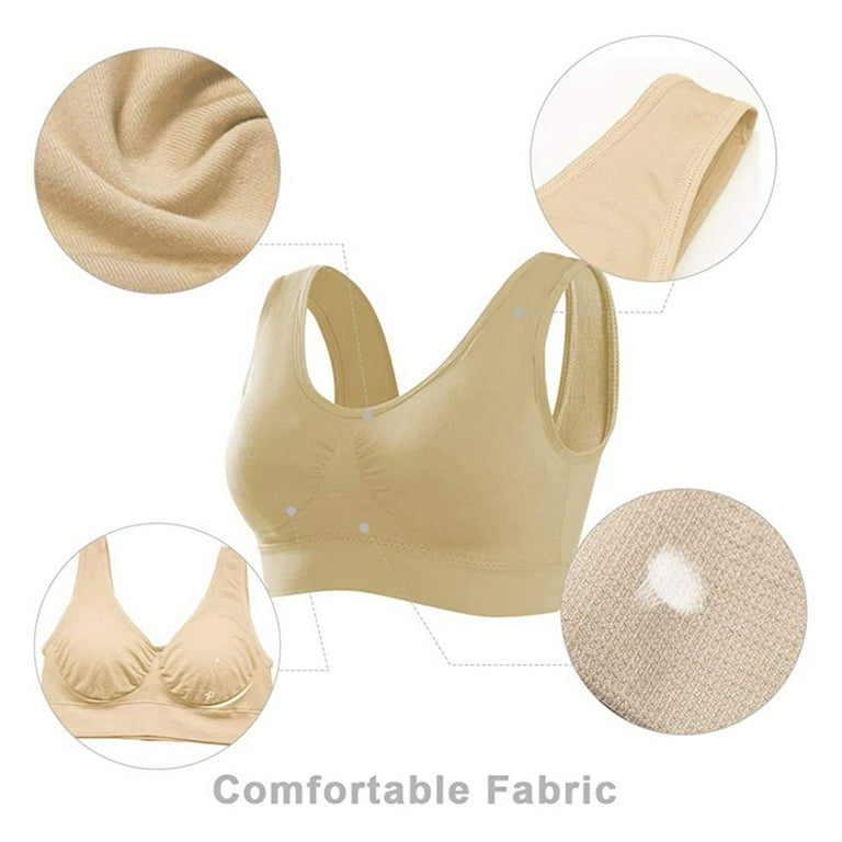 Seamless Padded Comfort Bra w/Removable Pads-3-Pack