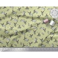 thumbnail image 2 of Soimoi polyester Crepe Fabric Leaves,White Floral & Hummingbird Print Fabric by Yards 52 Inch Wide, 2 of 3
