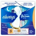 thumbnail image 3 of Always Infinity with FlexFoam Pads, Size 4, Overnight, with Wings, Unscented, 3 of 22
