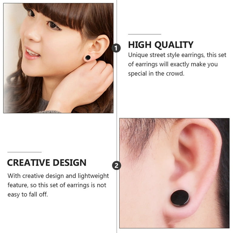 Etereauty Earrings Male Men Ear Ring Hangingpin Guys Korean Dangle