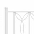 thumbnail image 7 of vidaXL Metal Bed Frame without Mattress with Headboard White 59.1"x78.7", 7 of 7
