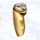 thumbnail image 4 of EeaseMX Maquinilla eléctrica para cortar barba con carga USB, cabezal lavable, multifunción, para hombre (dorada), 4 of 7