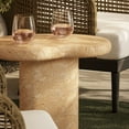 thumbnail image 6 of Modway Elowen Indoor/Outdoor Textured Faux Travertine End Table in Travertine, 6 of 10