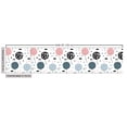 thumbnail image 3 of Cartoon Fabric by the Yard, Pastel Party Balloons Heart Raindrops Stripes Joyful, Decorative Upholstery Fabric for Chairs & Home Accents, Slate Blue Blush Black by Ambesonne, 3 of 5