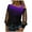 Purple, variant on Woman Tshirt Sleeve Mesh Cold Tops Shoulder Sequin Long Print Splice Blouse Blouse Womens Shirt Pink S