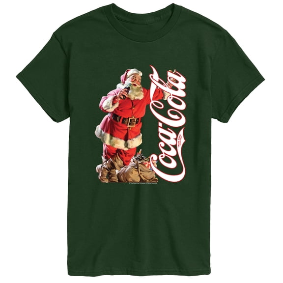 Coca-Cola - Santa Logo Men's Short Sleeve Graphic T-Shirt