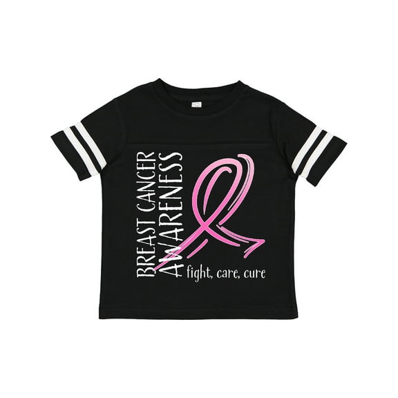 Inktastic Breast Cancer Awareness Fight, Care, Cure Boys or Girls Toddler T-Shirt