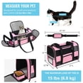 thumbnail image 4 of Transportín de mascotas CUSSIOU aprobado por la aerolínea para gatos y perros pequeños, 4 of 6