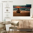 thumbnail image 5 of Elephant Stock Zen Sunset Balance Wall Art - Horizontal Canvas Wall Art - Living Room Wall Decor - Wellness Canvas - Brown And Gray Decor - 24" x 16", 5 of 8