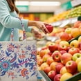 thumbnail image 2 of Vintage Paisley Pattern Reusable Tote Bag - Large Capacity Grocery Bag with Ethnic Decorative Art, Foldable & Durable, 2 of 4