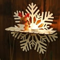 thumbnail image 2 of Christmas Snowflake Wall Shelf Minimalist Wooden Display Rack for Home Decor for Bathroom Kitchen Bedroom and Living Room, 2 of 8