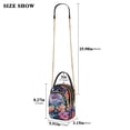 thumbnail image 2 of FORMRS Crossbody Bag for Women Quilted Travel Shoulder Cell Phone Purse with Chain Strap Handbag, Puprle Ethereal Floral Harmony, 2 of 7
