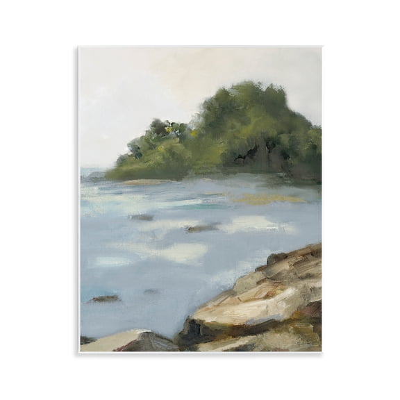 Stupell Industries Traditional Rushing River Landscape Wall Plaque Art, 11 x 14, by Jacob Q