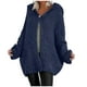 thumbnail image 2 of Puntoco Mujeres Casual Sólido Manga Larga Botón Con Capucha Cardigan Suéter Abrigo con bolsillos tops Flash Picks Puntoco Puntoco-5258, 2 of 8