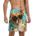 thumbnail image 2 of Fotbe Funny Swimming Chihuahua Pajama Shorts for Men, Men's Pajama Bottoms, Sleepwear,Short Pajama Pants-4X-Large, 2 of 9
