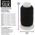 thumbnail image 4 of The Beadsmith Pure Silk Cord – Black, Size B (0.203 mm), 390 Yards (1170 ft), 1/2 oz Spool, 4 of 8