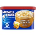 thumbnail image 2 of ( 2 Pack ) Maxwell House International Vanilla Caramel Latte Café Style Instant Coffee Beverage Mix, 8.7 Oz. Canister, 2 of 6