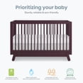 thumbnail image 3 of Dream On Me Hygge 5-in-1 Convertible Crib, Almond Butter, 3 of 8