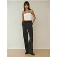 thumbnail image 5 of Strapless Ruffle Drape Crop Top, 5 of 7