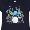 thumbnail image 4 of Inktastic Cute Blue Octopus Drumming Boys or Girls Baby Bodysuit, 4 of 5