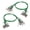 Green, variant on LAZIOEGR 50 cm High‑Carbon Steel Fishing Wire Line Leash – Heavy‑Duty, Bite‑Resistant, Green, 20‑Strand, 8‑Shaped Ring & Double‑Buckle Design