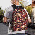 thumbnail image 6 of Rocae record Skull rock for Lightweight Casual Backpack Travel Hiking Backpack Carry On Laptop Backpack, 6 of 6