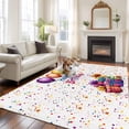 thumbnail image 3 of Happy Birthday Large Area Rugs for Bedroom Living Room, Soft Non Slip Carpet Bedside Rug, Colorful Balloon Gifts Patterns Rectangular Floor Cover Kitchen Accent Rug 5'x8' for Dining Room/Office, 3 of 9