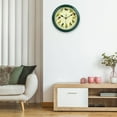 thumbnail image 3 of 10inch Singing Wild Bird Wall Clock Battery Operated Green Frame for Bedroom, 3 of 6