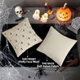thumbnail image 3 of decorUhome Halloween Throw Pillow Covers 18x18 Pack of 2, Soft Plush Faux Wool Couch Pillow Covers, Cream White (Pillow Cover Only, No Inserts Included), 3 of 9