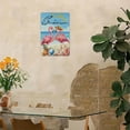 thumbnail image 5 of Hello Summer Beach Flamingos Flip Flops Seaside Themed Metal Sign 12x8 Inch Yard Outdoor Outside Holiday, 5 of 8