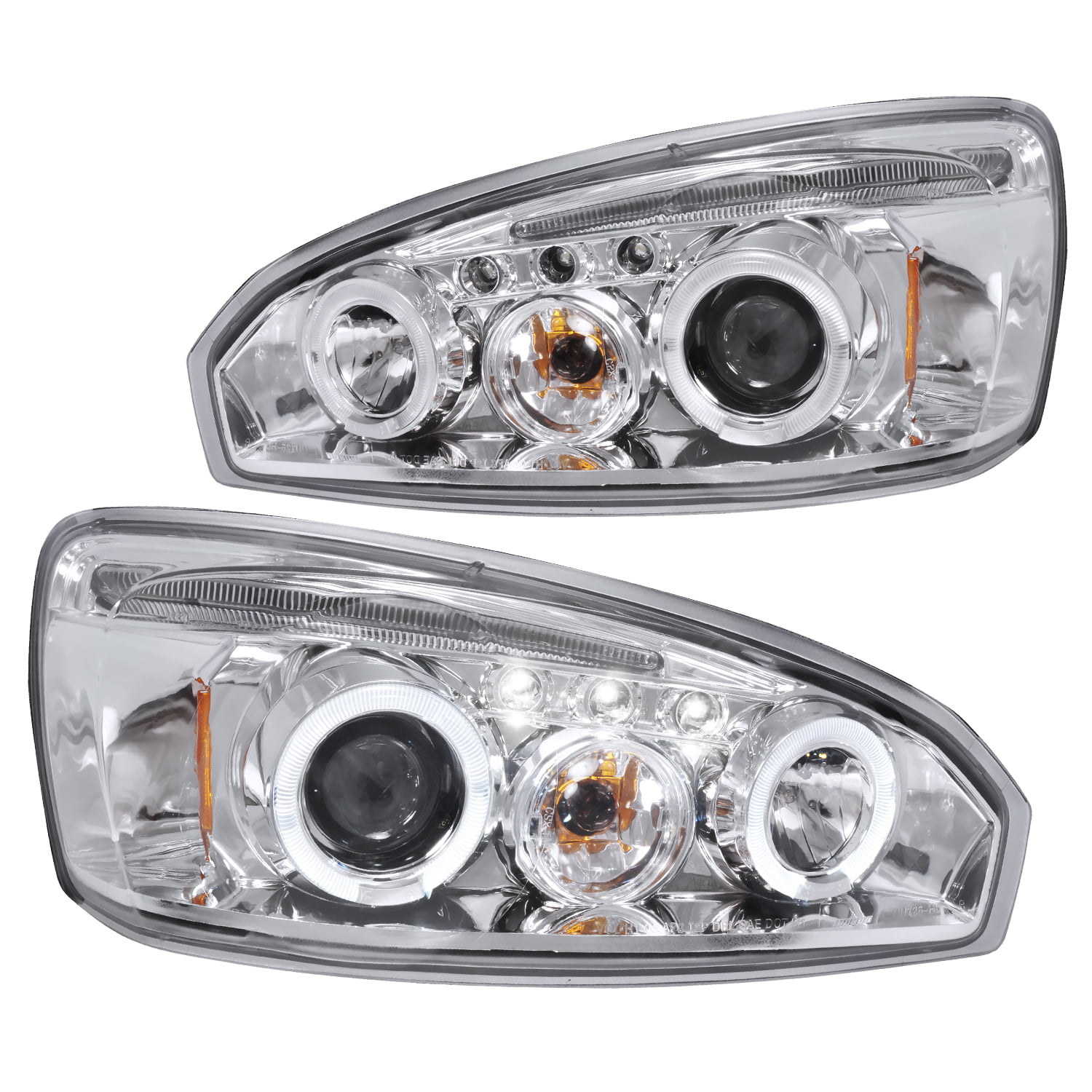 97-03 Chevy Malibu Clear Replacement Headlights Driving Lamps Pair Left+Right