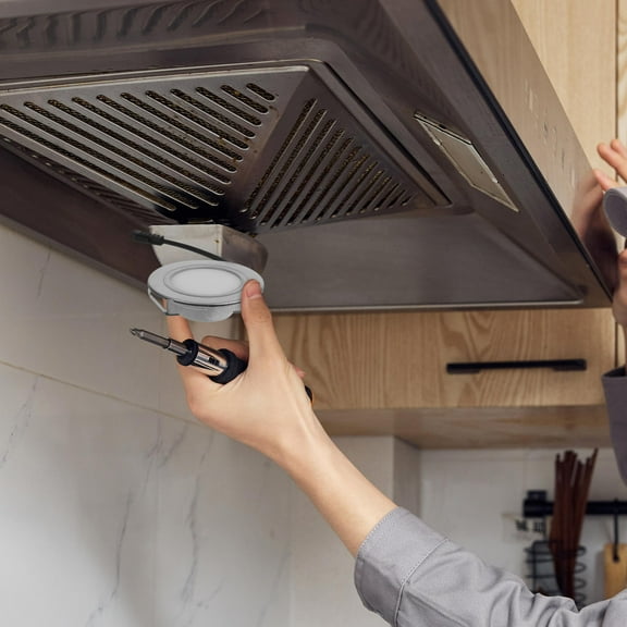 Beaupretty Universal LED Range Hood Light Glass ABS Soft Lighting for Kitchen