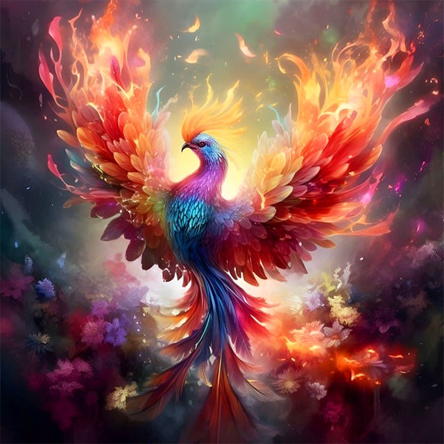 5D DIY Taladro Phoenix Kit Del 30x30cm