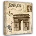 thumbnail image 1 of Gregory Gorham 28x35 Gallery Wrapped Canvas Wall Art Titled - Paris Collage II, 1 of 4