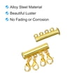 thumbnail image 4 of Uxcell Layering Necklace Clasps, 4Pack 4 Strands Slide Magnetic Tube Lock Clasps Gold, 4 of 7