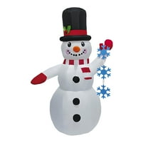 Cheapark 4FT Christmas Inflatable Snowman - LED Lights Outdoor Blow-Up Decor, Heavy-Duty Yard Ornament for Holiday Party Xmas New Year