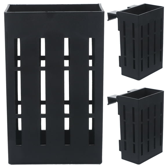 WORGEOUS Soporte de plástico para plantas de acuario, pecera, planta acuática, maceta colgante con agujeros, 3 uds.